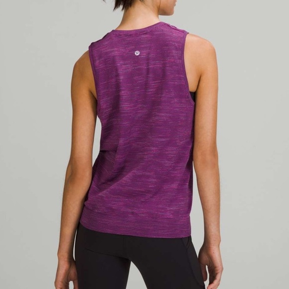 Lululemon Swiftly Relaxed Muscle Tank Top
Stripe Vivid Plum Black / Vivid Plum - Picture 3 of 6